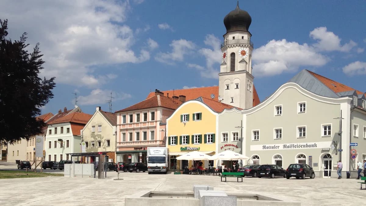 Stadtansicht von Bad Griesbach im Rottal