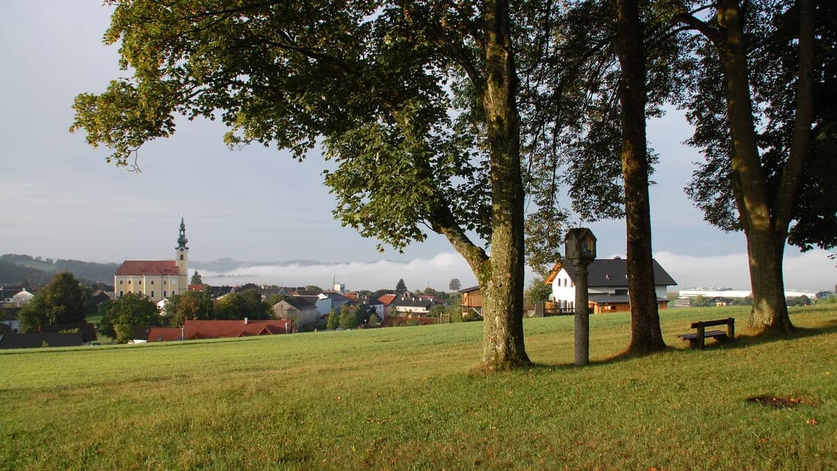 Stadtansicht von Hofkirchen im Mühlkreis