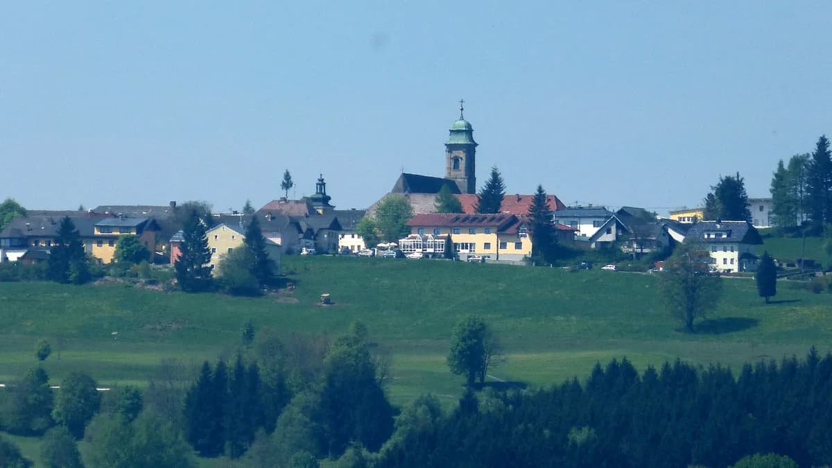 Stadtansicht von Pfarrkirchen im Mühlkreis