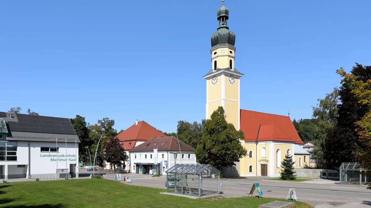 Stadtansicht von Sankt Martin im Innkreis